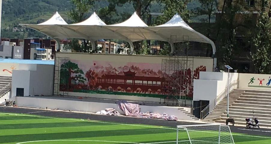 安徽海德思操場膜結構看臺
