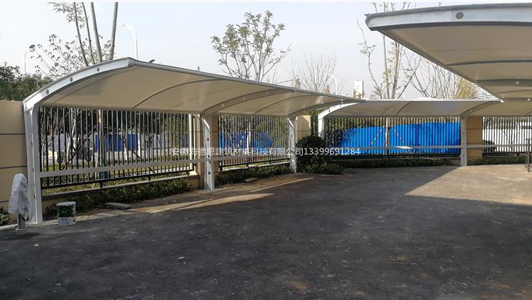 膜結(jié)構(gòu)非機動車棚——蚌埠龍門壹品項目